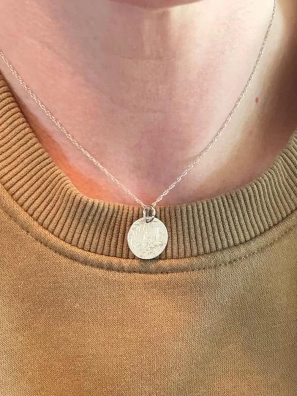 Antique Victorian Silver Canadian Coin Love Token LMB LBM Charm